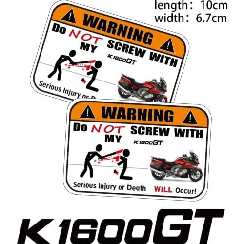 KODASKIN 2 Pieces Do Not Screw Warning Sticker Decal for BMW K1600GT