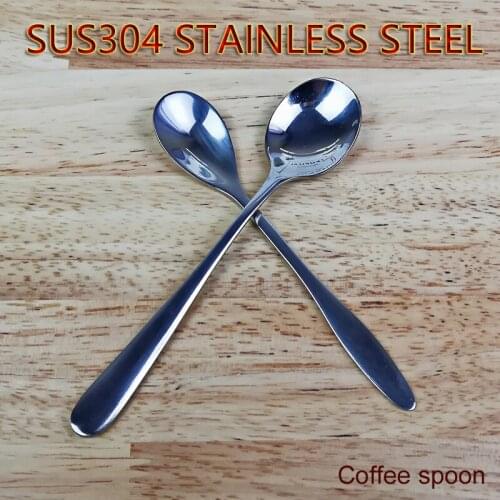 SUS304 Stainless Steel Coffee Spoon Household Children Small spoons Restaurant Originality Mixing Spoon High-End Tableware
