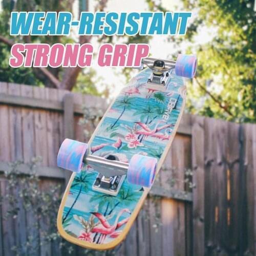 Ronyme 4 pieces ABEC-9 78A Skateboard Wheels High Performance PU Longboard Wheels Roller Wheels Replacement Wheels Accessories