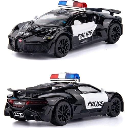 1:32 Police Toy Car Bugatti Metal Toy Alloy Car Diecasts & Toy Vehicles Car Model Model Car Toys For kids Christmas gift