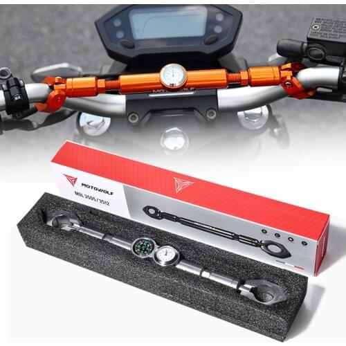 MOTOWOLF 22mm Hand Motorcycle Strengthen Balance Handlebar Crossbar Motocross Handle Bar Balance Beam For Honda Yamaha
