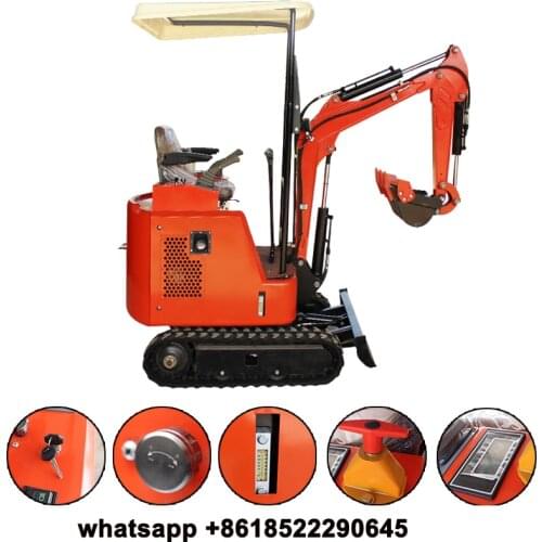 Small excavator household orchard agricultural excavation hook machine digger engineering indoor trencher