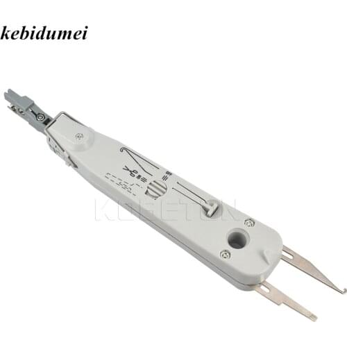 Kebidumei Original Gray Krone Lsa-plus Telecom Phone Wire Cable RJ11 RJ45 Punch Down Network Tool Kit Professional