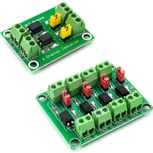 PC817 4 Channel Optocoupler Isolation Board Voltage Converter Adapter Module 3.6-30V Driver Photoelectric Isolated Module PC 817