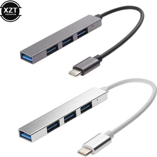USB C Turn 4 Port Type C to USB 2.0 Splitter Converter OTG Adapter Cable for Macbook Pro iMac PC Laptop Notebook Accessories