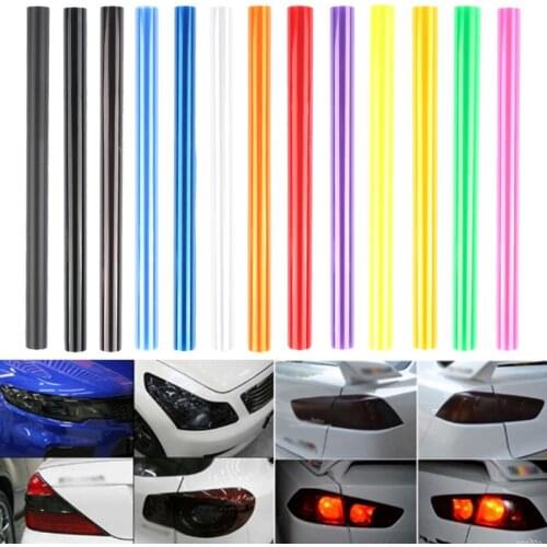 30*60cm Car Light Sticker Film Self-adhesive Fog Lamp Headlight Tail Light Tone Vinyl Color Film 3 Layers Car Light Decoration