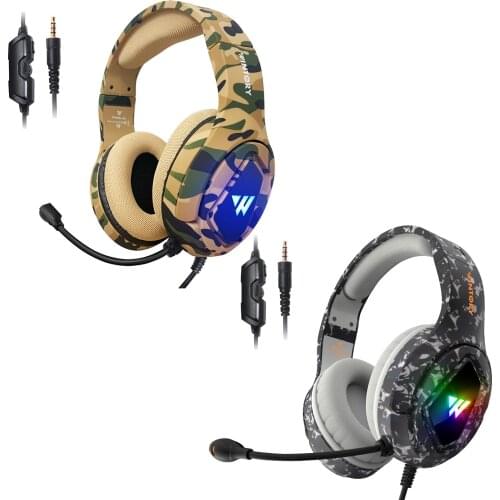 Wired RGB Gaming Headset LED Headphones Over-Ear with Mic for Series S/X