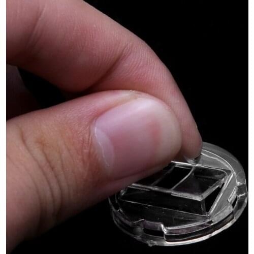 Transparent Finger Ring Display Stand Holder Jewelry Tray Ring Plastic Showcase N2UE