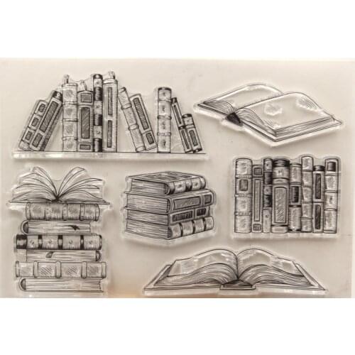 KLJUYP Books Transparent clear stamp for DIY Scrapbooking/Card Making/Kids Christmas Fun Decoration Supplies