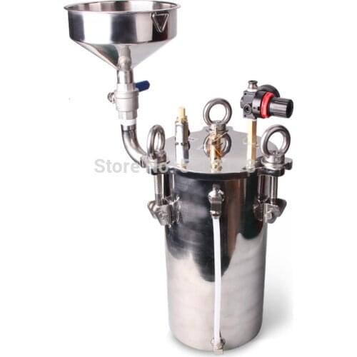 With addition funnel, liquid level display, 304 dispensing bucket, 1L-100L, support custom stainless steel pressure tank
