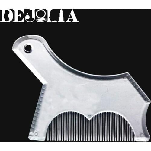 Creative Men Beard Shaping Styling Template Beard Hair Combs Men Style Brush Shaving Tools Hair Beard Trim Template Barber Comb