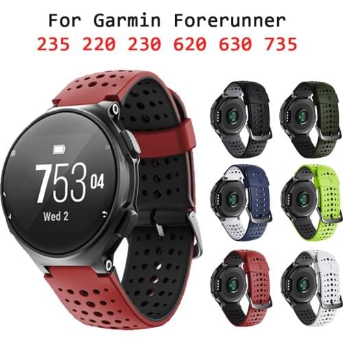 Silicone Strap For Garmin Forerunner Forerunner 220/230/235/620/630/735XT/235Lite Band Bracelet For Garmin 235 Replacement Strap
