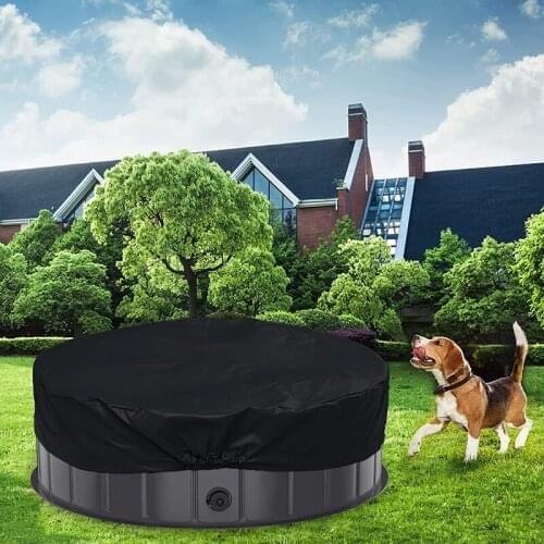 Foldable Round Pool Cover Portable Pet Pool Shield Multifunctional Waterproof Dustproof Pool Accessories XR-Hot