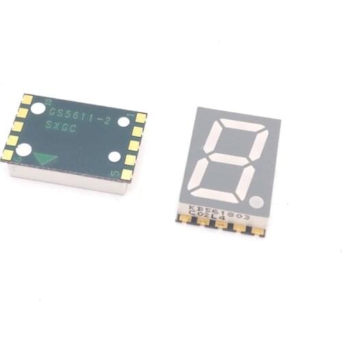 10pcs SMD digital tube Yellow-green 1 digit LED Display Module 0.56 inch 7 Segment Digital LED Common Cathode/Anode