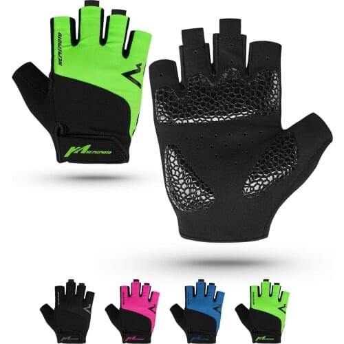 KEMIMOTO Cycling Bike Gloves Half Finger Shockproof Breathable MTB Mountain Bicycle Sports Gloves Men Women Cycling Equipment