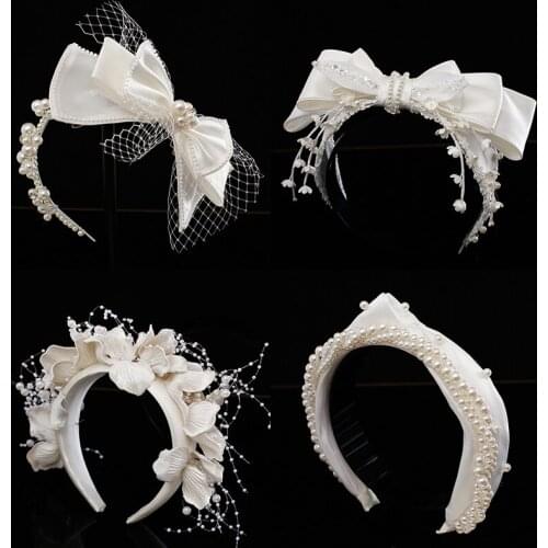 Japanese and Korean bride wedding headdress fairy hair band hair accessories photo wedding accessories
