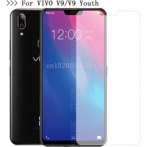 Protective Glass On For VIVO V9 Youth Tempered Glas vivo V9 Toughned Protect Screen Protector Cover Protection Film