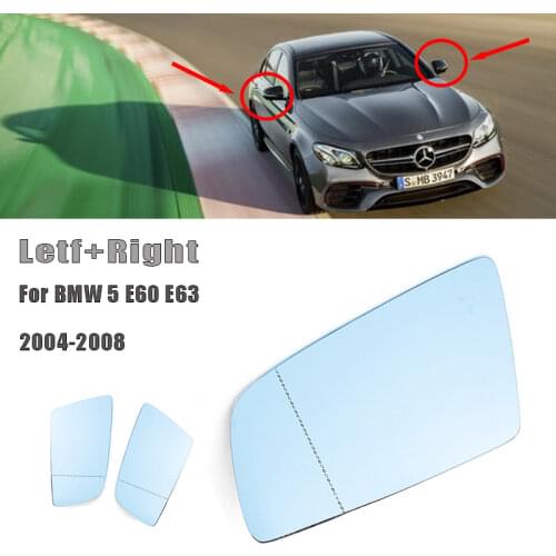 Heated Rearview Mirror Glass Lens Heated Electric Wide Angle Wing Mirror Glass For BMW 5 E60 E61 2003 2004 2005 2006 2007 2008