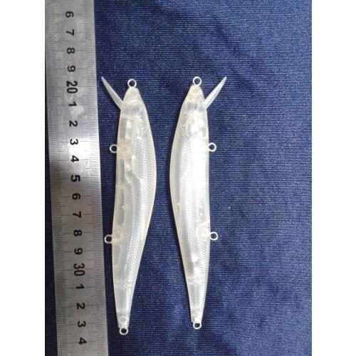 10pcs Unpainted Crankbait Fishing Blank Lure Body 5 1/2 Inch 2/3 OZ JS#8089