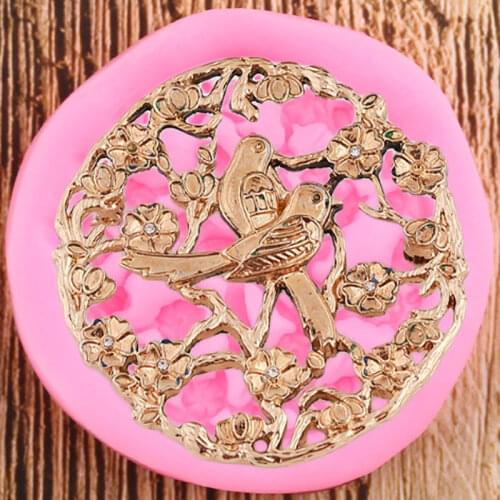 3D Flower Silicone Molds Birds Fondant Mould DIY Party Cake Decorating Tools Candy Polymer Clay Chocolate Gumpaste Moulds