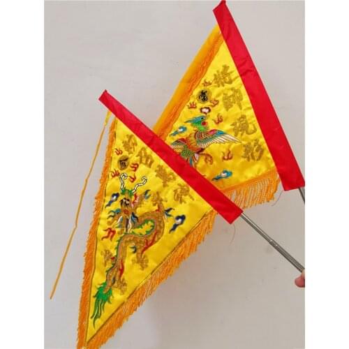 Taoist dragon and Phoenix flag, Golden Dragon flag, chizhao wanshen flag, jiangshuai present leilingfeng flag, Longling flag