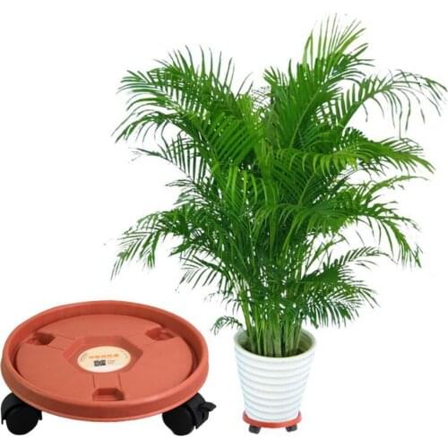 Pot Wheels Decorative High Loading Capacity Plastic Plant Pot Mover for Garden