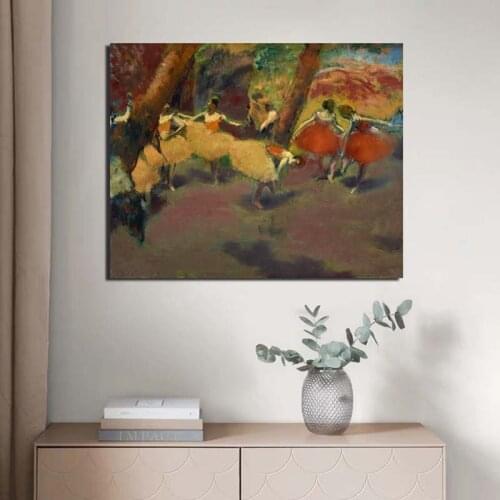 Edgar Degas Before The Performance Canvas Painting Prints Living Room Home Decor Modern Wall Art Oil Painting Posters Pictures