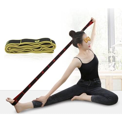 Yoga Resistance Bands Polyester Latex Elastic Latin Dance Rubber Bands Sports Entertainment Pilates Home Gym Fitness Equipment