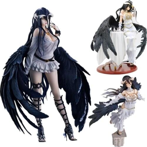 27cm Overlord Albedo So-Bin Anime Figure Overlord III Albedo Action Figure 642# Albedo Figurine 631# Ainz Ooal Gown Figure Toys