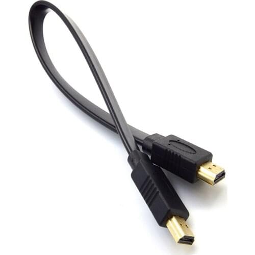 30cm 1.4V HDMI-compatible Cable or PS4 xbox Projector HDTV Male-Male HD Cable High speed Gold Plated 1080P 3D Flat HD Cable