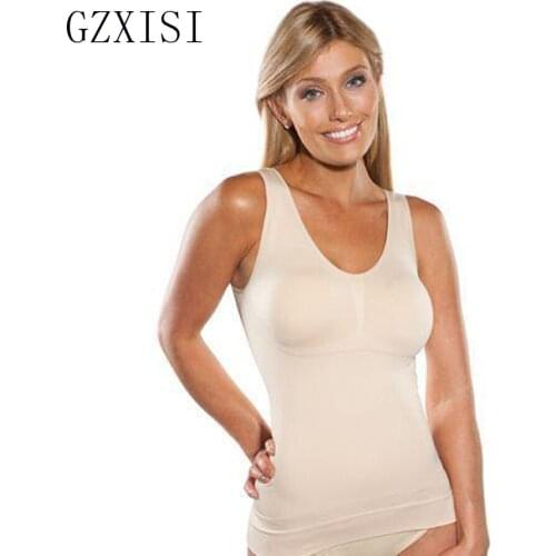 2017 New Women Slim Up Lift Bra Shaper Tops Body Shaping Camisole Corset Waist Slimming Shapers Super Thin Seamless Tank Tops