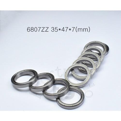 6807ZZ 35*47*7(mm) 1piece bearing ABEC-5 6807 6807ZZ chrome steel metal sealed bearing Thin wall bearings