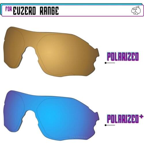 EZReplace Polarized Replacement Lenses for - Oakley EVZero Range Sunglasses - BlueP Plus-GunmetalP