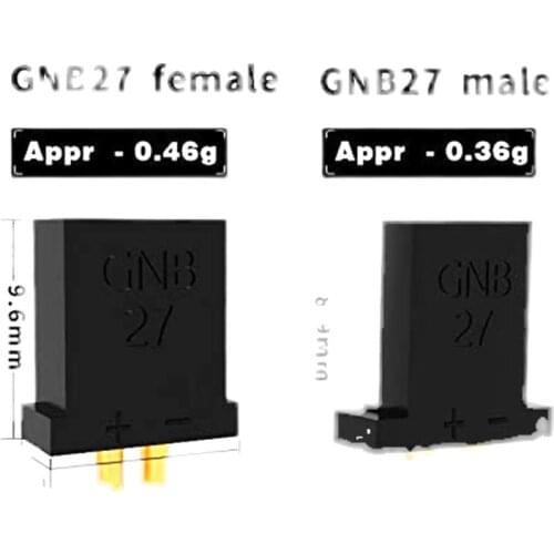 GAONENG GNB GNB27 1.0mm Banana Plug Connector Male Female for RC FPV Racing Freestyle Tinywhoop Drones DIY Parts