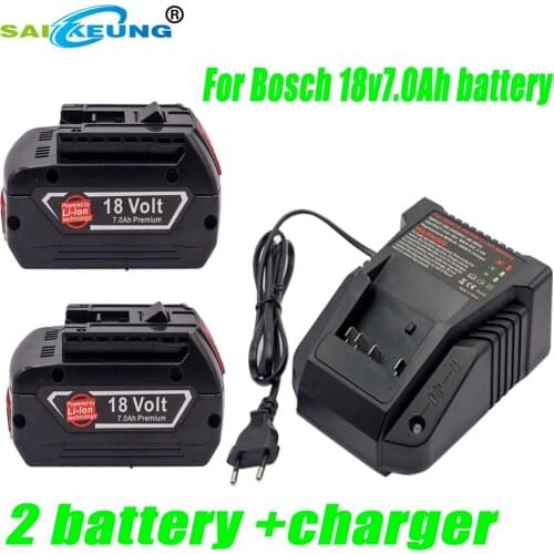 Replace Bosch 18V Professional Battery 7000mAh, Compatible with BAT609 BAT610 BAT618G BAT619, Large Capacity and Durable