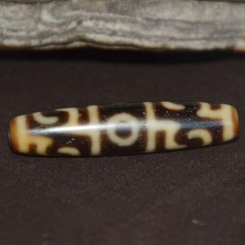 Vajranana TIbetan Dzi Beads Lotus Instrument 55mm*14mm Natural Agate Stone Pendant Powerful Amulat Beads Ji Free Shipping