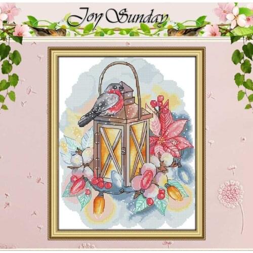 Bird and lamp counted Cross Stitch 11CT 14CT Cross Stitch Set Wholesale DIY animals Cross-stitch Kit Embroidery Needlework