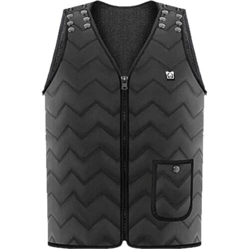 Men Women Winter Warm Electric Heating Vest Back Waist Abdomen Hot Compress Smart Heating Waistcoat Relieve Muscle Pain Vest
