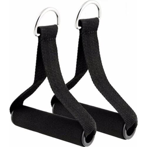 Black 1 Pair Pull Handles Resistance Bands Foam Replacement Fitness Equipment Black For Yoga Exercise Workout Power Bands Gym