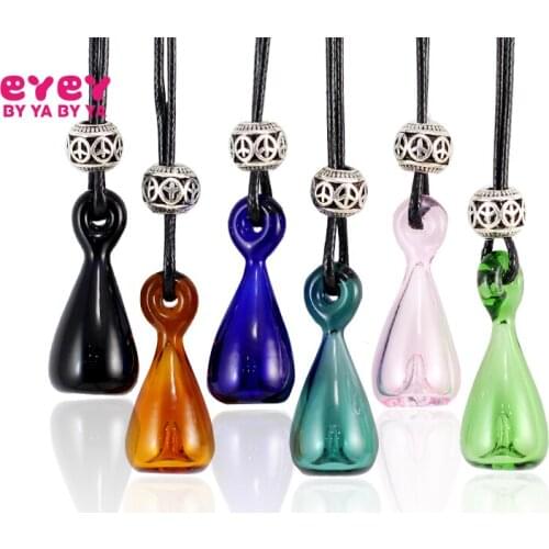 1PC 35X15MM Diffuser Bottle Necklace With Diffuser Hole Perfume bottle necklace essential oil bottle necklace