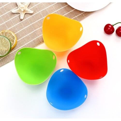 1Pc Egg Poacher Silicone Poaching Pods Egg Mold Bowl Rings Egg Cooker Boiler Cuit Oeuf Dur Kitchen Cooking Tools Pancake Maker