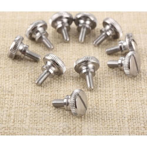 DRELD 10Pcs Home Sewing Machine Metal Feet Thumb Screw For Lockstitch Home Sewing Machine Presser Foot M3.5*15mm