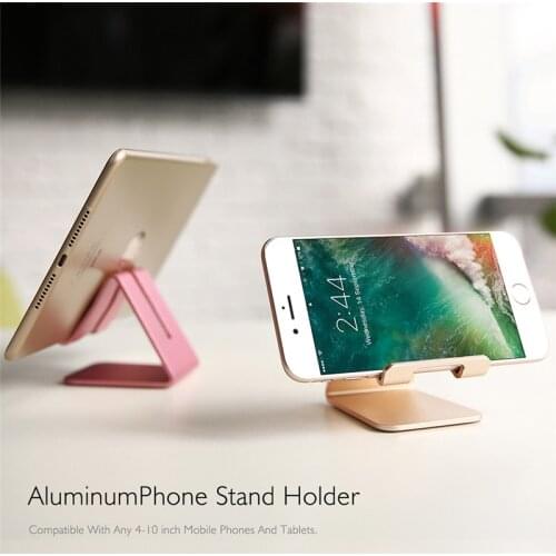 Aluminum Phone Holder Stand For Huawei P Smart Z / Honor 20 Metal Tablet Desk Phone Holder For Xiaomi Redmi Note 5A Note 7 7A 6A