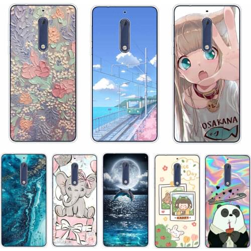 For Nokia 5 Case Soft TPU Silicone Phone Case For Nokia 5 Nokia5 Case Global Dual TA-1024 TA-1053 Back Cover Bumper
