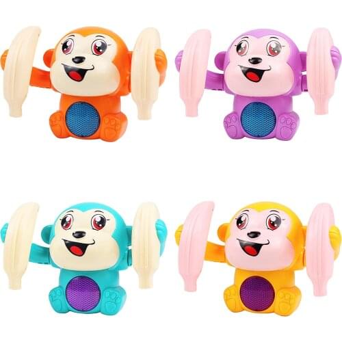 Kids Toy Electronic Pets Voice-Activated Roll Over Monkey Toy with Sounds Educational Toy Gifts 6-12 Months Infants