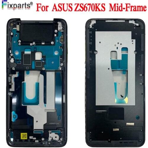 For Asus Zenfone 7 Pro ZS671KS Middle Frame Plate Housing Bezel LCD Support Mid Faceplate Bezel For ASUS ZS670Ks Middle Frame