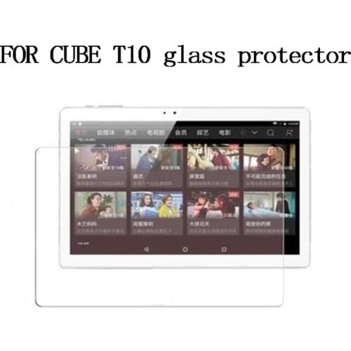 For CUBE T12 T10 10.1 inch tablet PC Real Glass Screen Protector 9H Tempered Glass with sefe package 236.2*162mm