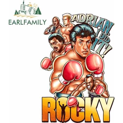 EARLFAMILY 13cm x 9cm for Adrian I Did Rocky Fighter Bumper Refrigerator Car Stickers Windshield Cartoon Decal Trunk Graphics