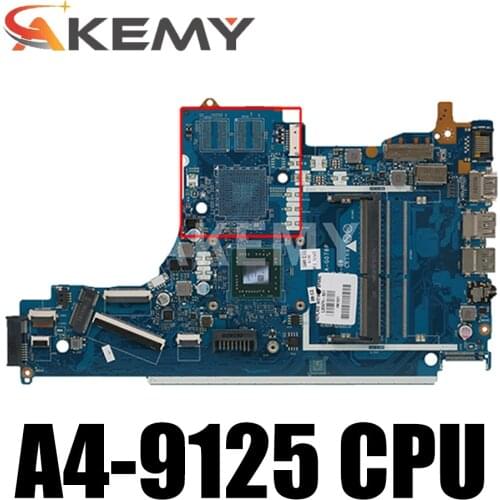 LA-G078P For HP 15-DB 15T-DB 255 G7 Laptop Motherboard W/ A4-9125 AM9125 CPU DDR4 L31720-601 L20477-001 100% Fully Tested