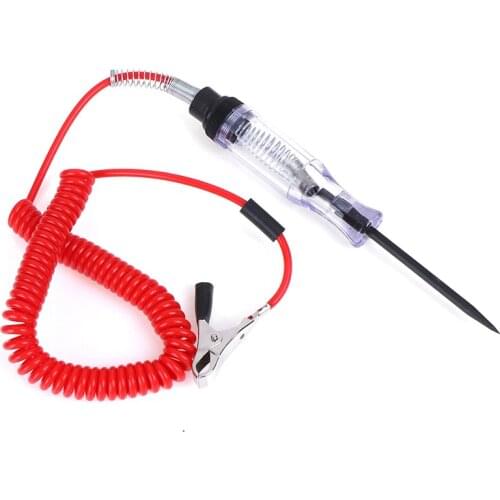 Hot 6V 12V 24V Diagnostic Tools Test Pen DC Auto Truck Tester Test pencil Car Voltage Tester with Spring Wire Automobile Circuit